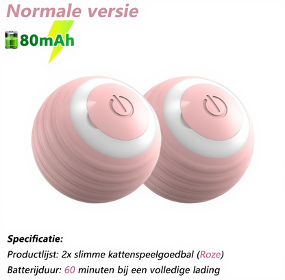Interactieve Kattenbal – Slim Automatisch Rollend Kattenspeelgoed | Elektrisch & USB Oplaadbaar