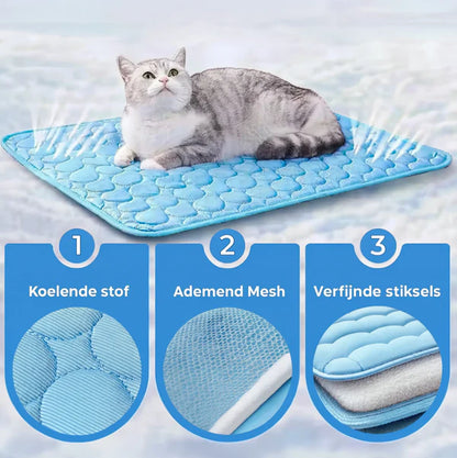 Hondenkoelmat – Zelfkoelende Koelmat voor Hond en Kat – Wasbaar Koelkussen voor Mand, Bank & Vloer