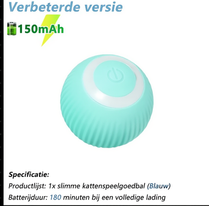 Interactieve Kattenbal – Slim Automatisch Rollend Kattenspeelgoed | Elektrisch & USB Oplaadbaar