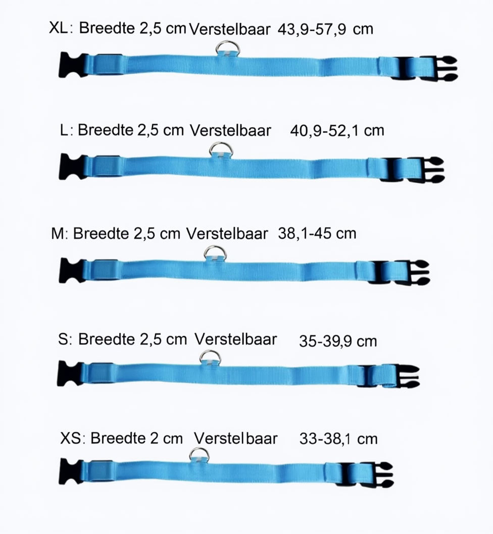 Lichtgevende Hondenhalsband – Oplaadbare LED Halsband met Reflectie | Veilig Wandelen in het Donker