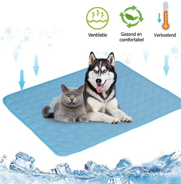 Hondenkoelmat – Zelfkoelende Koelmat voor Hond en Kat – Wasbaar Koelkussen voor Mand, Bank & Vloer