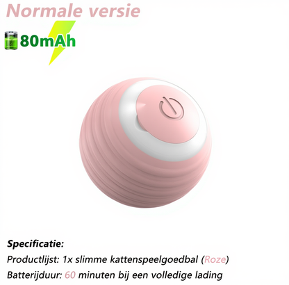 Interactieve Kattenbal – Slim Automatisch Rollend Kattenspeelgoed | Elektrisch & USB Oplaadbaar