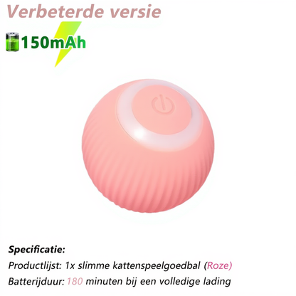 Interactieve Kattenbal – Slim Automatisch Rollend Kattenspeelgoed | Elektrisch & USB Oplaadbaar